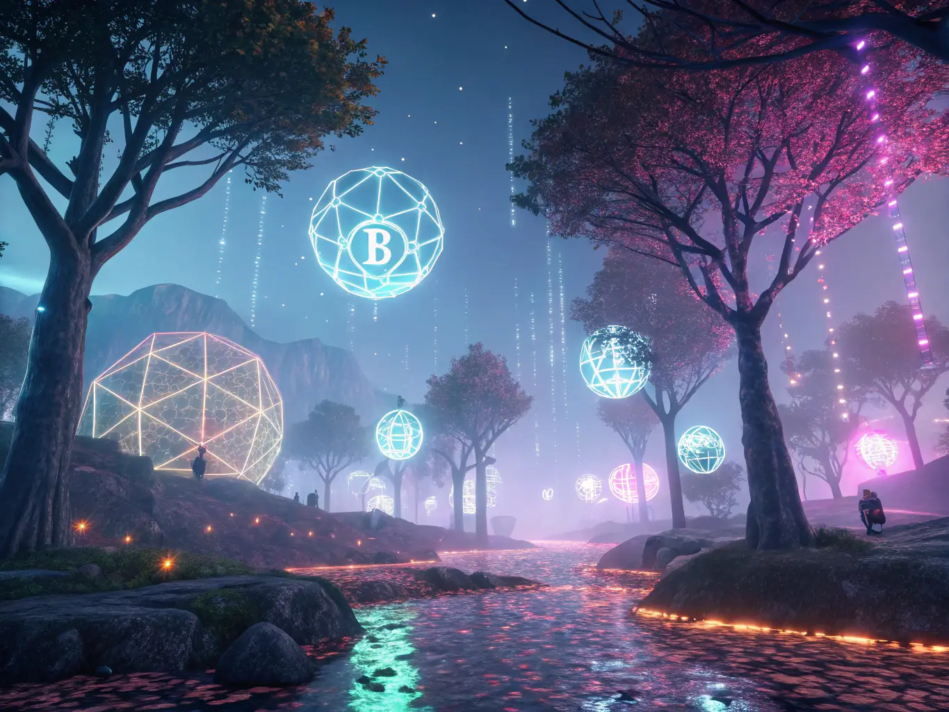 An image illustrating the integration of Web3 technologies into traditional financial systems, showcasing SilverFlow Tech's expertise in bridging the gap between traditional finance and the blockchain world.